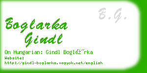 boglarka gindl business card